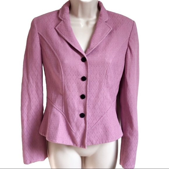 Jones New York textured pink blazer jacket size 4 - Picture 1 of 9